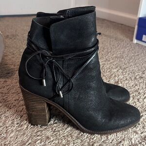 Franco Sarto Black Heeled Boots
